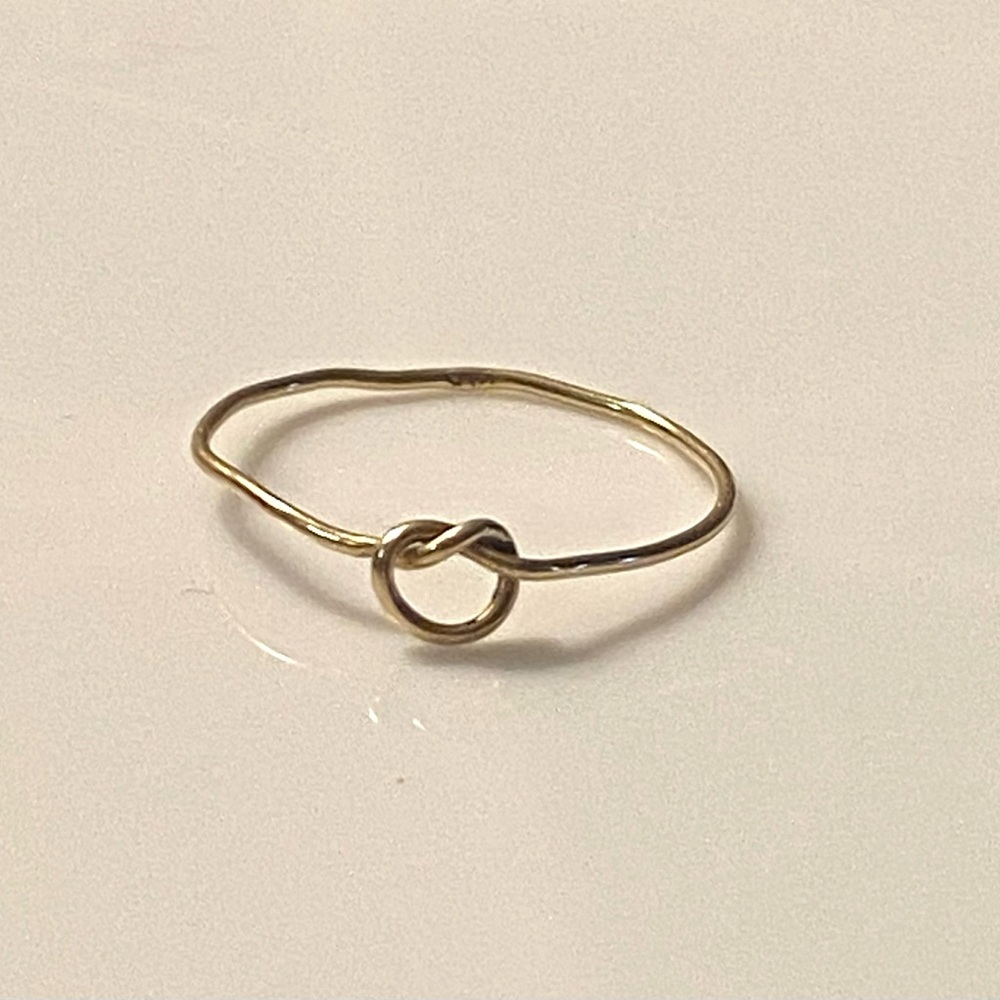 14K Gold Love Knot Ring
